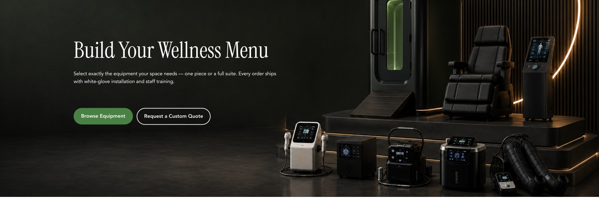 Build Your Wellness Menu — BH Labs equipment